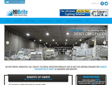 Tablet Screenshot of hibritelighting.com